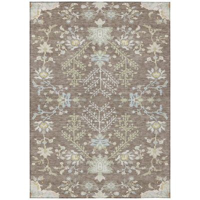 Machine Washable Indoor/Outdoor Chantille ACN2676 Global Rug
