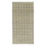Block Print Handmade Kilim Silk and Wool Floral Area Rug