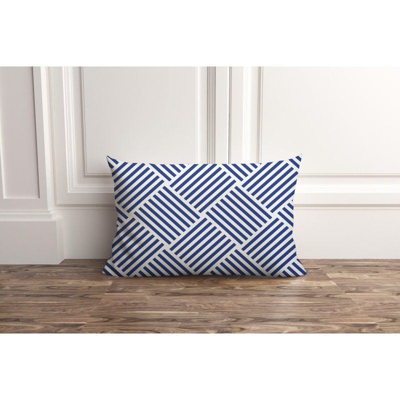 Housse et insert de coussin d'extérieur Langley, Bleu