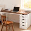 Bureau de maison de campagne moderne 47 po avec structure en métal robuste, mobilier haut de gamme haut de gamme-121400926