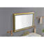 Miroir de salle de bain 48 "x 30" à DEL avec cadre en aluminium, miroir de meuble-lavabo mural, antibuée, mémoire, 3 couleurs, réglable en continu-56530373-56530370