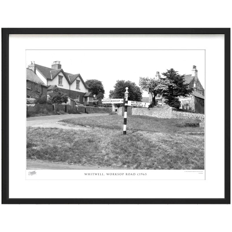 Whitwell, Worksop Road C1965 - Single Picture Frame Print, 60cm H x 80cm W x 2.3cm D