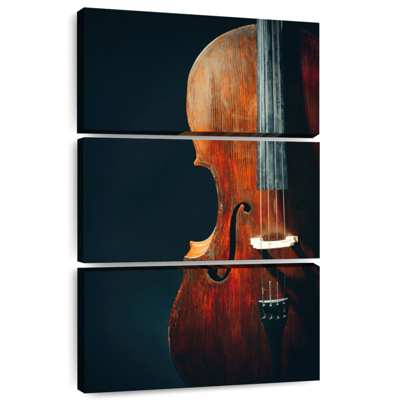 Vieux violoncelle classique Abarca, H 57 po x l 36 po