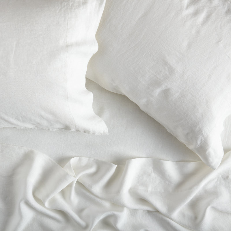 Chia 100% Linen Sheet Set, Full/Double Case Pack with 2 Pillowcases
