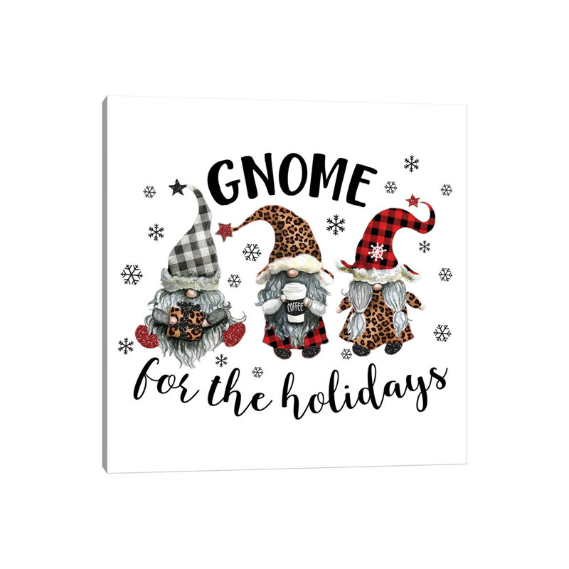 «Gnome For The Holidays» par Ephrazy, impression sur toile tendue, H 12 po x l 12 po x P 0,75 po
