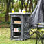 Table de camping pliante en acier thermolaqué Debets