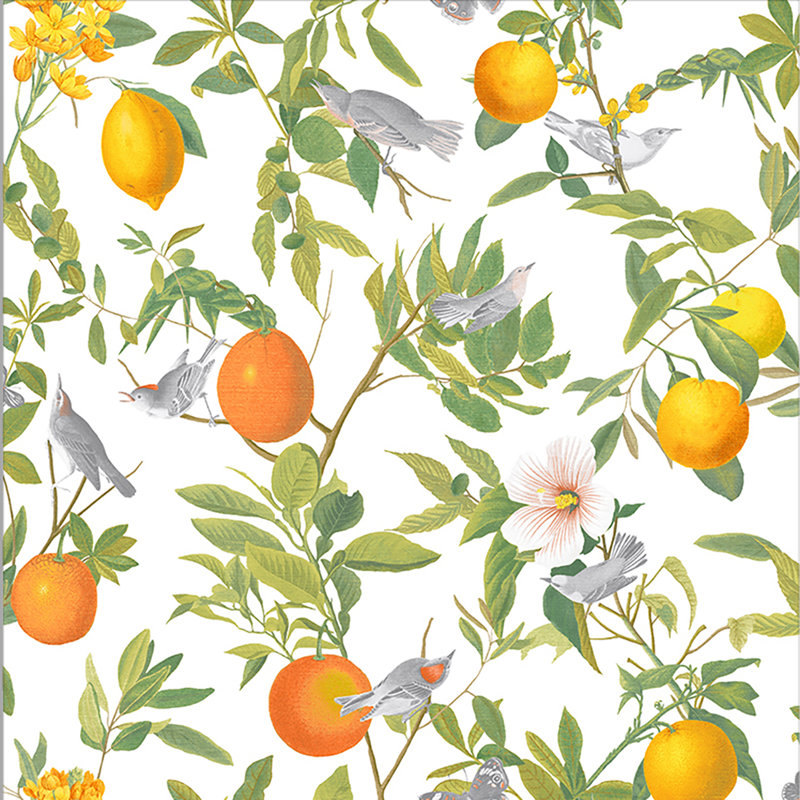 Viva Floral Wallpaper Double Roll, White