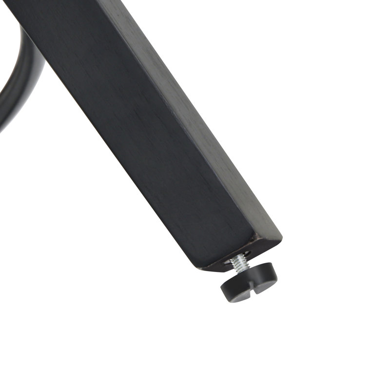 Tabouret de comptoir pivotant 26 po Paul, 4, Siège noir / cadre noir