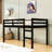 Wooden Twin Loft Bed With Ladder-279629475