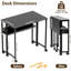 Foldable Solid Wood Solid Wood Computer Desk-1936163589