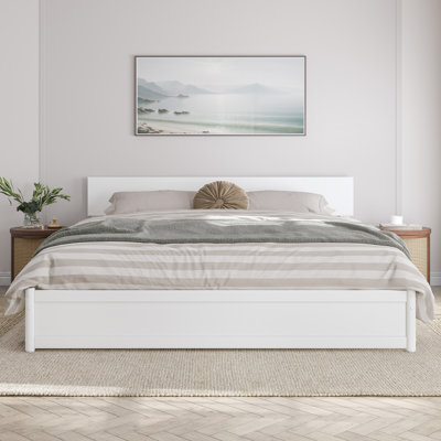 Lamecia Solid Wood Platform Bed with Trundle