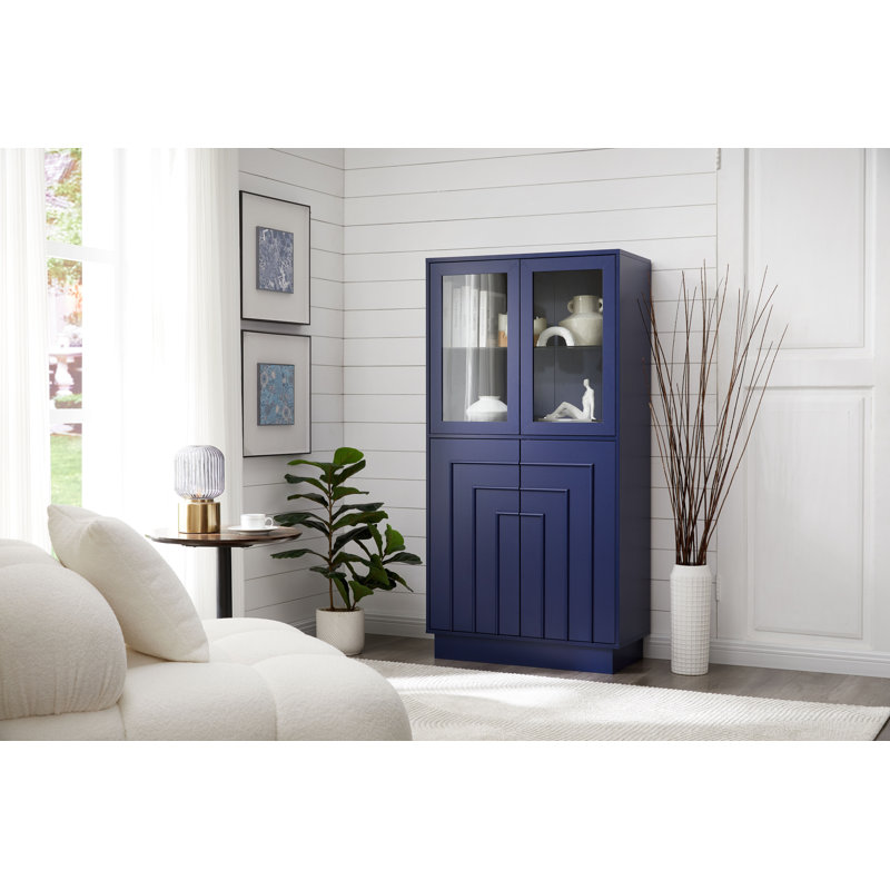 Bernest 31.5" Bar Cabinet, Blue