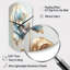 Horloge murale Oliphant Chic Blue Blooming Flower I - Flowers-1656615471