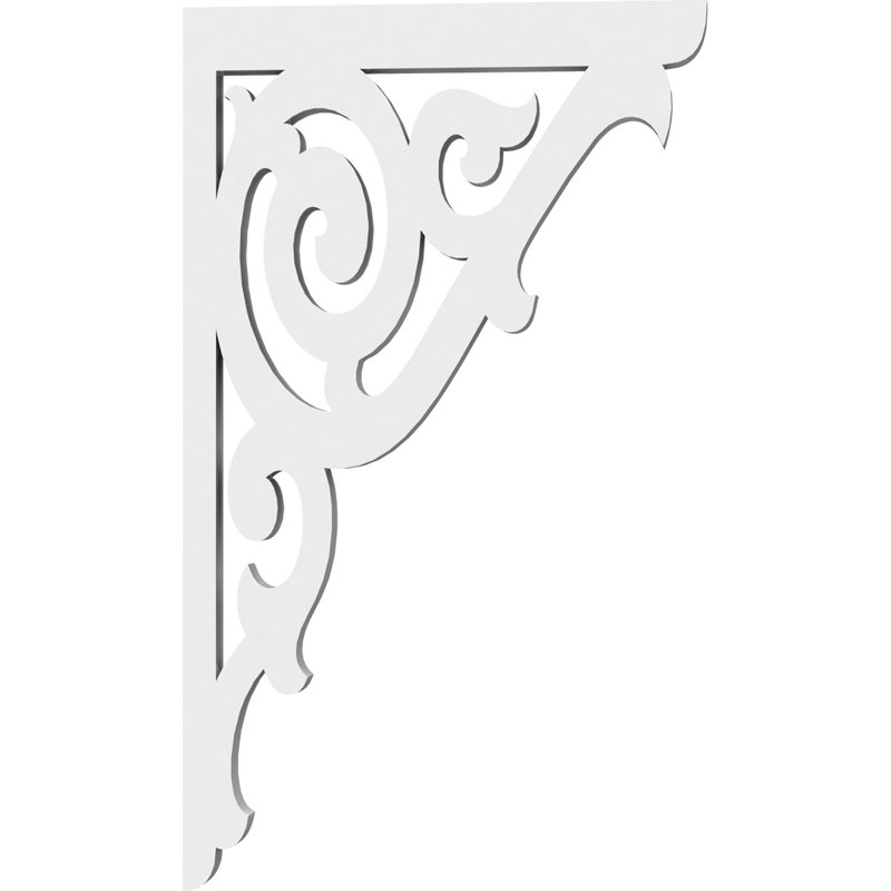 5/8"W X 6 1/2"D X 11"H Athens Architectural Grade PVC Bracket, 5/8" x 6 1/2" x 11", Athens