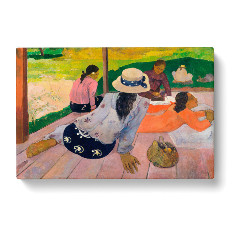 The Siesta by Paul Gauguin - Wrapped Canvas Painting, 40cm H x 60cm W x 3cm D