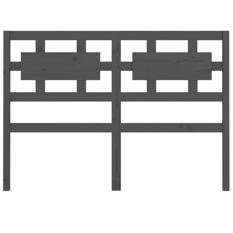 Huth Solid Pine Wood Headboard, 80.5 x 100 cm, Dark Grey