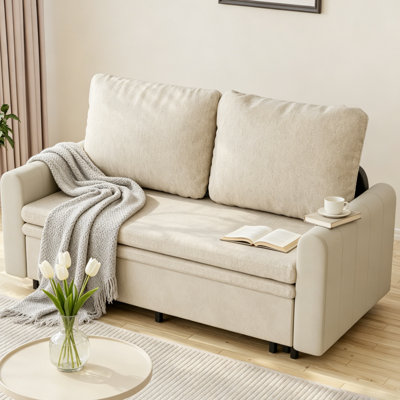68.89''Small Loveseat Pull-Out Sofa Bed