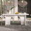 Table de salle à manger contemporaine à arche blanche