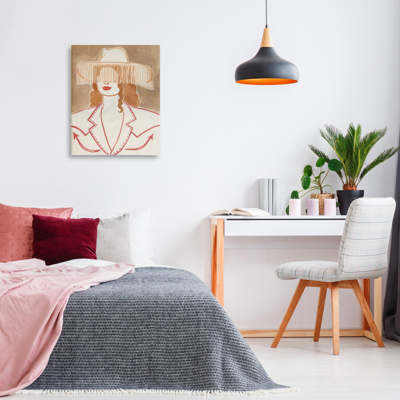  «Western Cowgirl Fashion», art mural sur toile par Grace Popp, H 30 po x l 24 po
