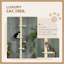 220-260cm Kitten Tower Multi-Layer Floor to Ceiling Cat Tree Yellow