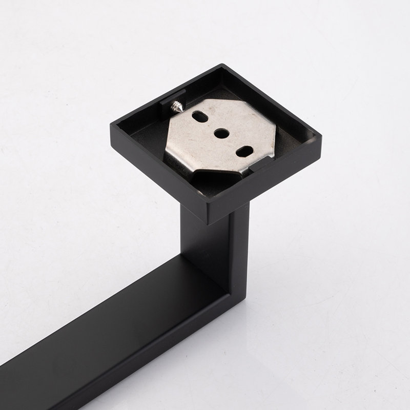 Ensemble de quincaillerie de salle de bain en acier inoxydable 8 pièces avec quincaillerie de fixation, Noir mat