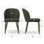Chaises de salle à manger modernes entièrement rembourrées avec pieds enveloppés de tissu-975871517