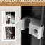 Paillasson 48 po x 72 po Paillasson de douche coulissant en aluminium noir