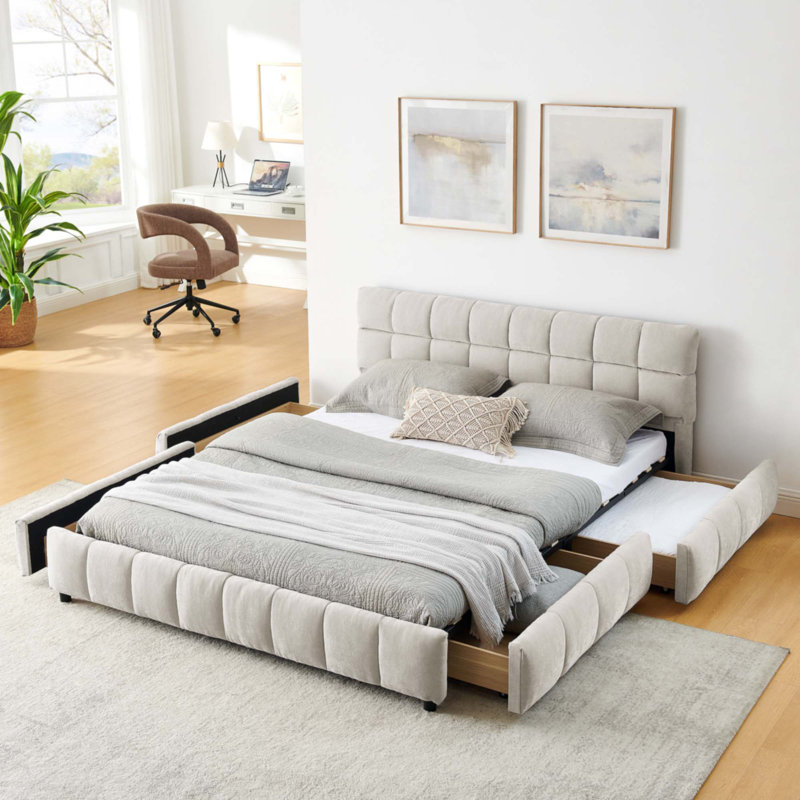 Queen Size Upholstered Bed