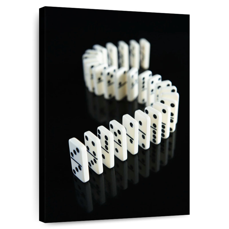Rangée de S Domino en forme de S Senne, H 36 po x l 24 po