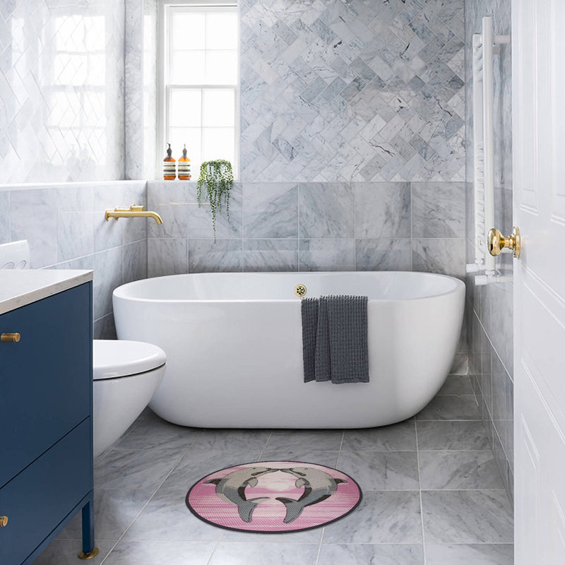 Tapis de bain Falkirk, Rose