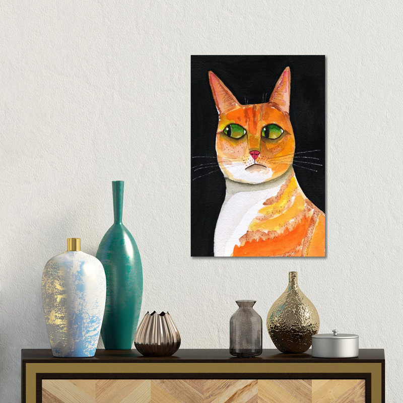 Side Eye Cat Closeup by Sharyn Bursic - Gallery-Wrapped Canvas Giclée on Canvas, Does Not Apply, 45.72 cm H x 30.48 cm W