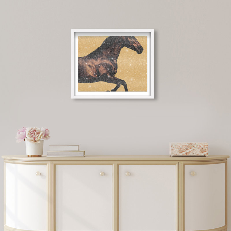 Hue Equine II Framed Graphic Art, 25.5"H x 31.5"W, White Shadowbox