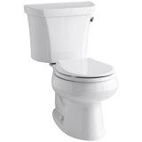 Wellworth® Two-Piece Round-Front 1.6 GPF Toilet with Class Five Flush Technology and Right-Hand Trip Lever