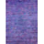 Tapis géométrique bleu / mauve / noir-1659144264
