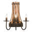 Lampe murale bougie 3 lumières Suzan