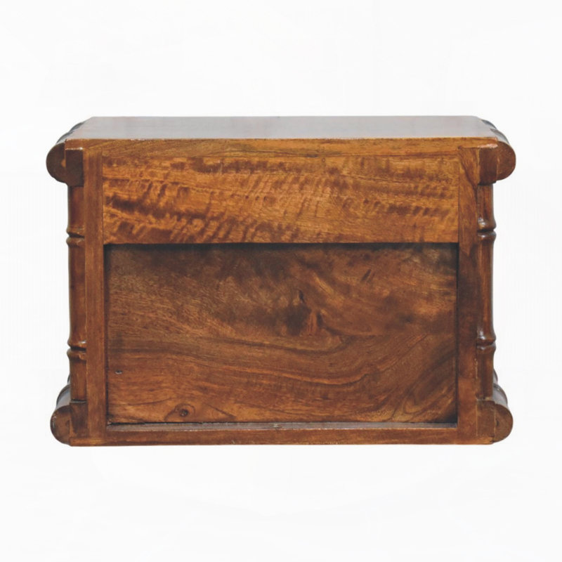 Table de chevet murale en bambou