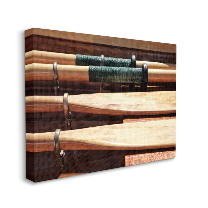 " Rowing Oars ", 16" H x 20" W x 1.5" D