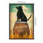 «Black Lab Whiskey» par Ryan Fowler - reproduction d'art graphique sur toile flottante