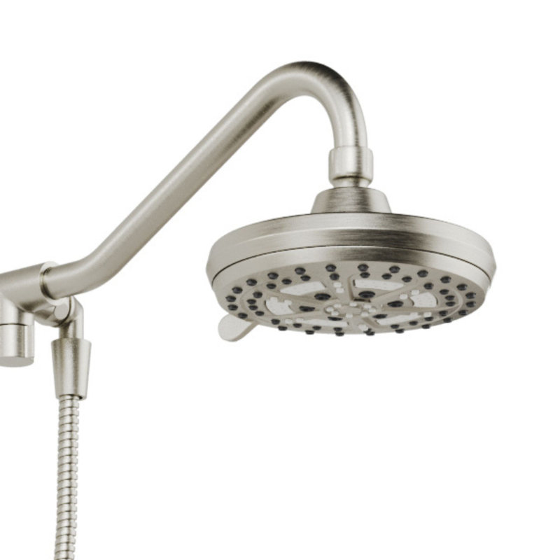 Système de douche sans perçage Oasis 8 po avec pomme de douche multifonctionnelle et douche à main 1,8 gal / min