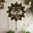 Chakra Lotus Flower Crystal Display Shelf With LED Light - Boho Wall Mounted Wooden Shelf For Crystals, Stones, Trinkets, Witchy Home Decor, Sun Moon Design