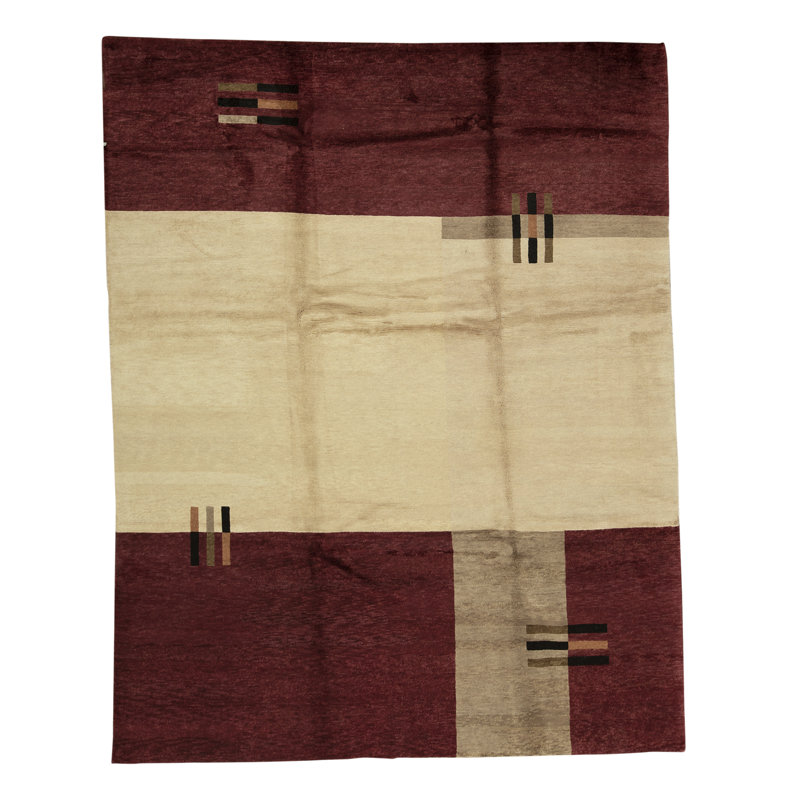 Hand-Knotted High-Quality Red Area Rug