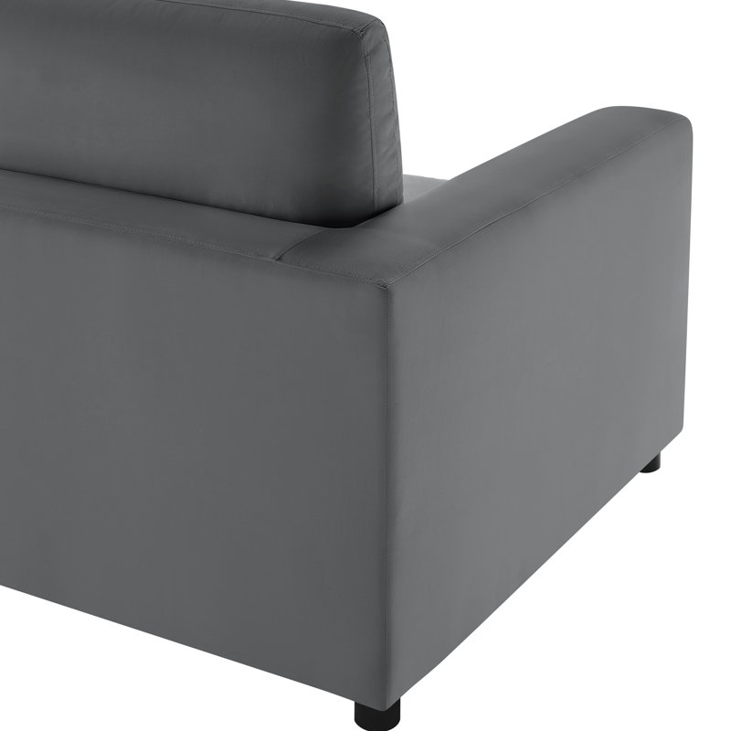 Canapé modulaire 2 pièces - Gris anthracite, Charcoal Gray Polyester