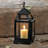 Black Mini Contemporary Lantern | Modern Geometric Candle Cage