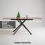 Modern Black Glass Expandable Dining Table For 4-6 People | Gift Idea
