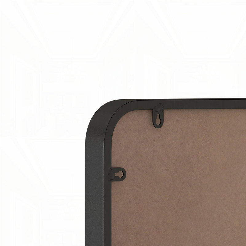 Rectangular Mirror Metal Framed Mirror, Black