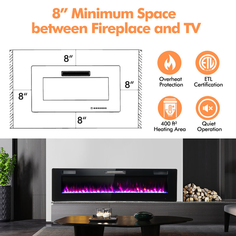 Cattalina 68'' W Electric Fireplace