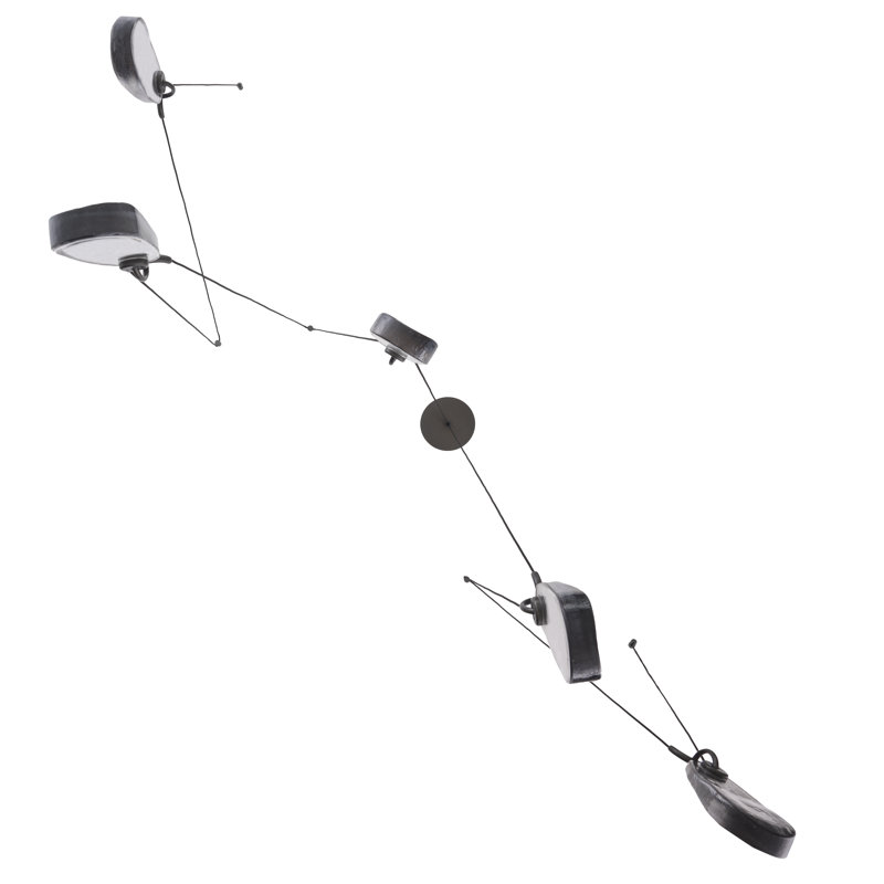 Melt 5 - Light LED Chandelier, Matte Black