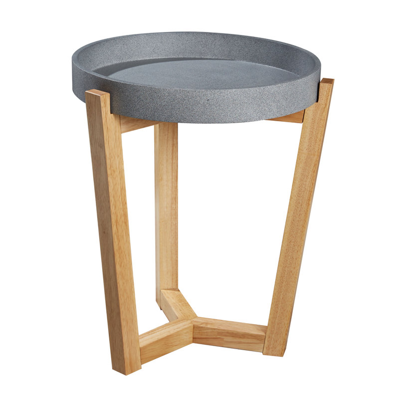 Maddison Tray Top End Table, Grey
