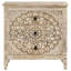 Commode mandala à 3 tiroirs en bois