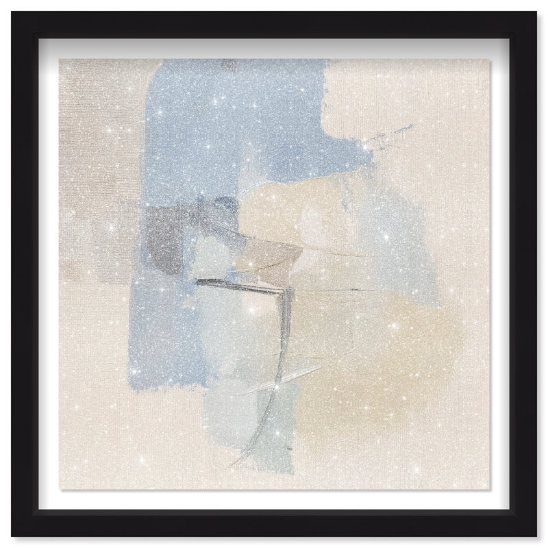 Clouded Calm II Shadowbox Abstract Print by Oliver Gal, Black Frame, 12 x 12, 25.5"H x 25.5"W, Black Frame